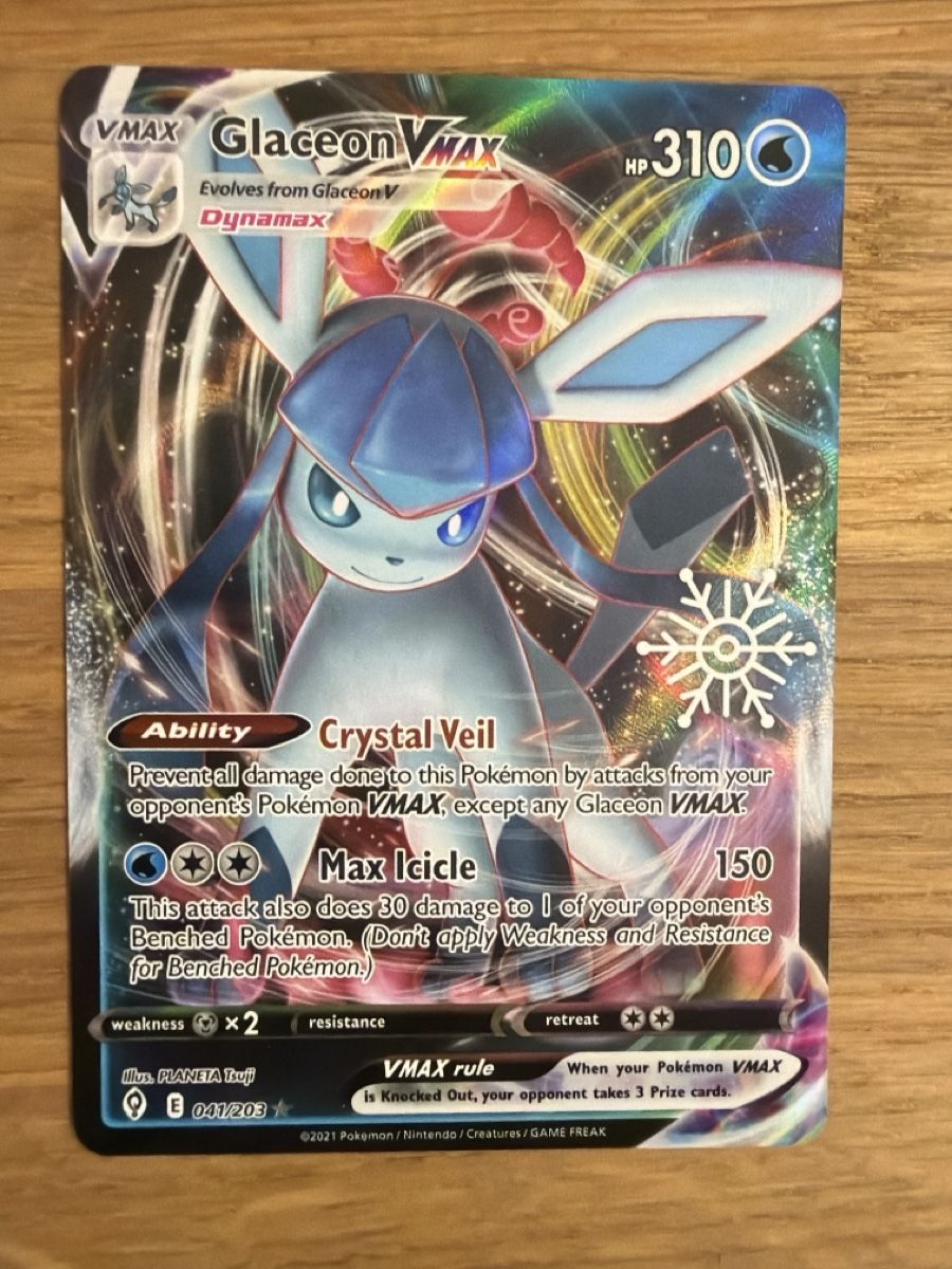 Cartoline: Pokémon EN Glaceon VMAX 041 – Nuovo e nell'imballaggio originale da Onex venduto da Shop2Rayan