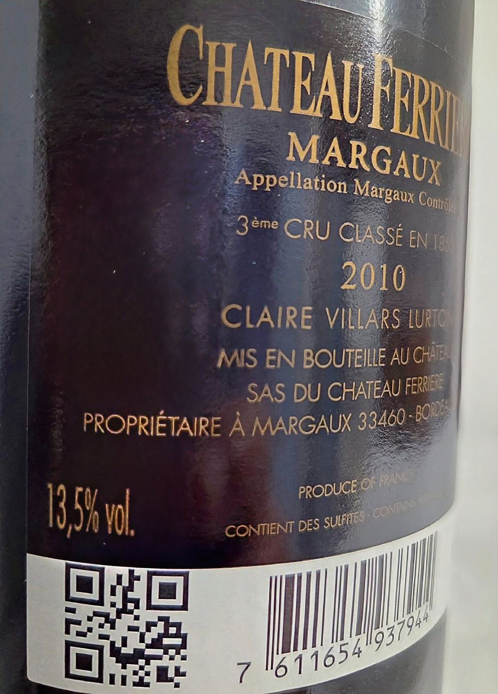 Vino: " Flaschen Chateau Ferriere 2010 Margaux – Nuovo e nell'imballaggio originale da Würenlos venduto da Spody 3