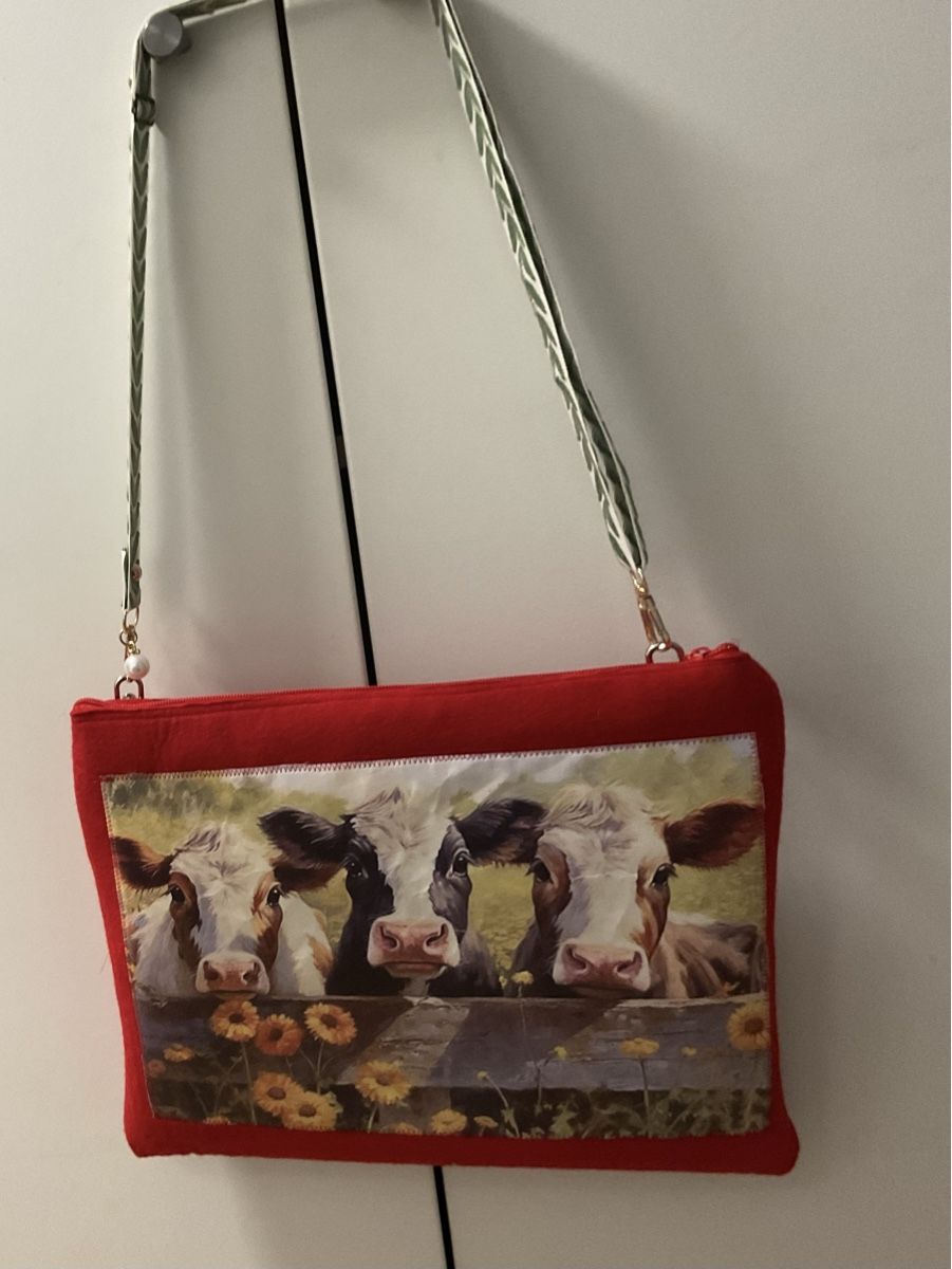 Borse: Filztasche mit Kühen – Nuovo (secondo la descrizione) da Schaffhausen venduto da grogga