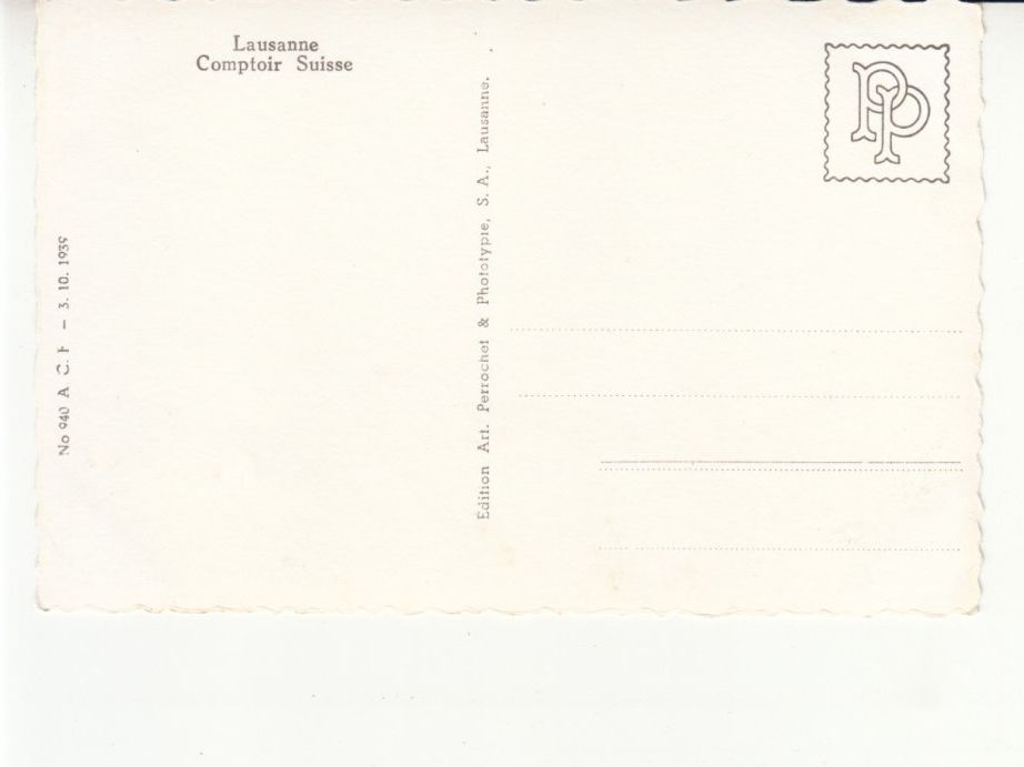 Cartoline postali: Lausanne Comptoir Suisse ca. 1940 – Usato da Bürglen TG venduto da StampGraf 1