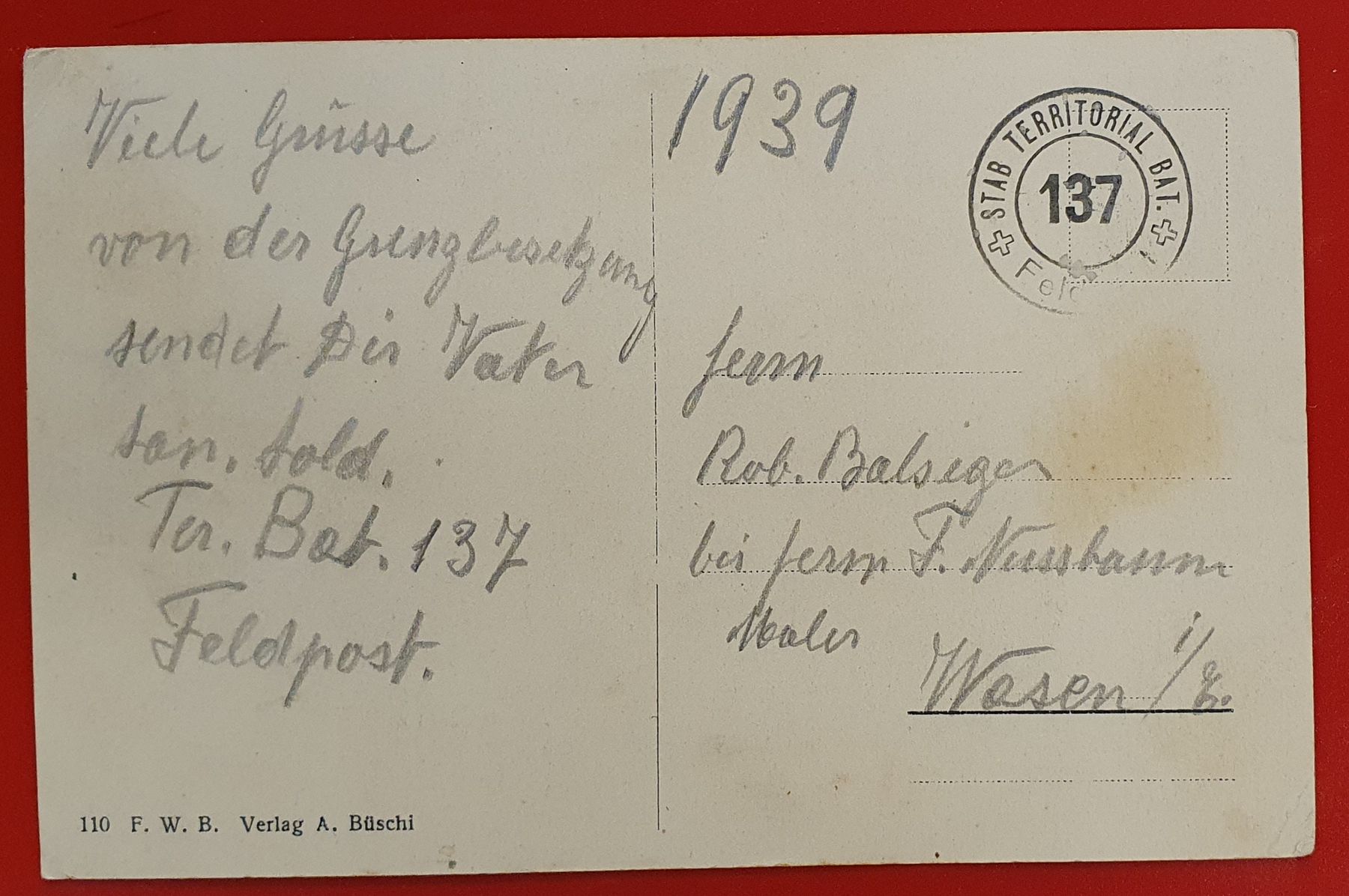 Cartoline postali: Tschugg am Jolimont – Usato da Kreuzlingen venduto da Rschweiz1 1