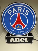 Lampe PSG, décoration chambre d'enfant ! PERSONALISABLE