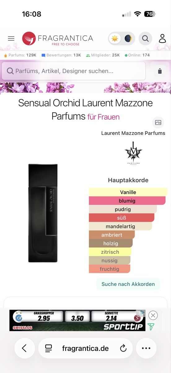 Profumi & Eau de Toilette: Laurent Mazzone - Sensual Orchid , 2 ml – Usato da Sursee venduto da nst_czk2 1