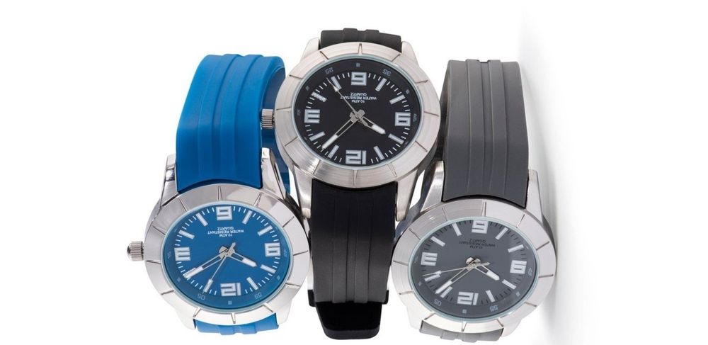 Herren Chronograph Krontaler Herrenuhr ✓3 X Herren Armbanduhren