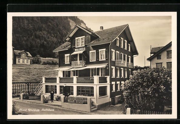Cartes postales: Seelisberg, Hotel Waldegg mit benachbart – D'occasion à Berlin par bartko-reher