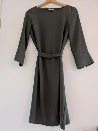 Kleid, olivgrün, H&M, Gr. 34
