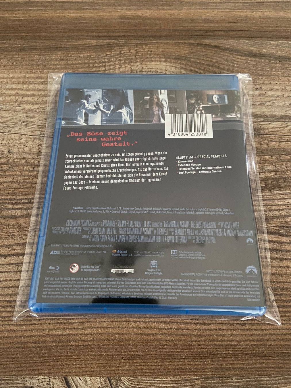 Tutti i DVDs: Paranormal Activity: Ghost Dimension Blu-ray in Top Zustand! – Usato da Hasle LU venduto da P89erni01 1