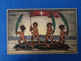 AK Bundesfeier Karte 1916 nationale nazionale / Markwalder