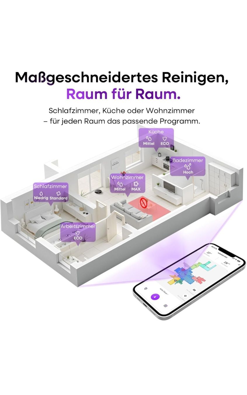 Aspirapolveri & Accessori: MONSGA Robot Vacuum Cleaner with Wiping Function – Nuovo (secondo la descrizione) da Basel venduto da nin_8vcy 3