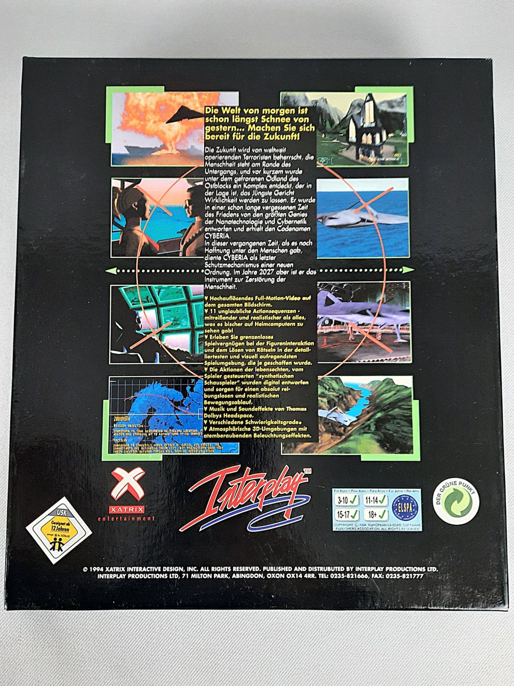 Giochi: INTERPLAY/XATRIX: "Cyberia -Experience the Future" – Usato da Beinwil am See venduto da Restwert_Beinwil 1