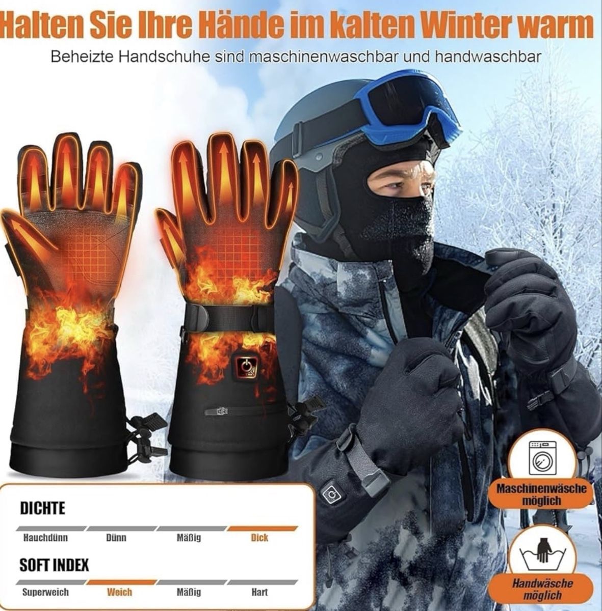 Handschuhe & Handstulpen: Beheizte Winterhandschuhe wasserdicht Touchscreen – Neu und originalverpackt aus Suhr von SchnapperCH 4