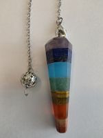 Chakra Stein Pendel 4cm.x1,5cm.