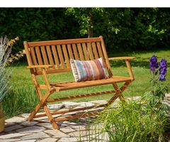+ CASARIA® Gartenbank Wetterfest Holz Eukalyptus 320kg