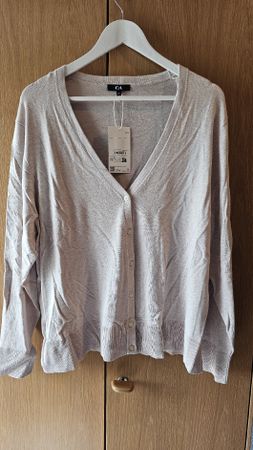 NEUE Strickjacke C&A, schönes Beige,  Gr. XXL