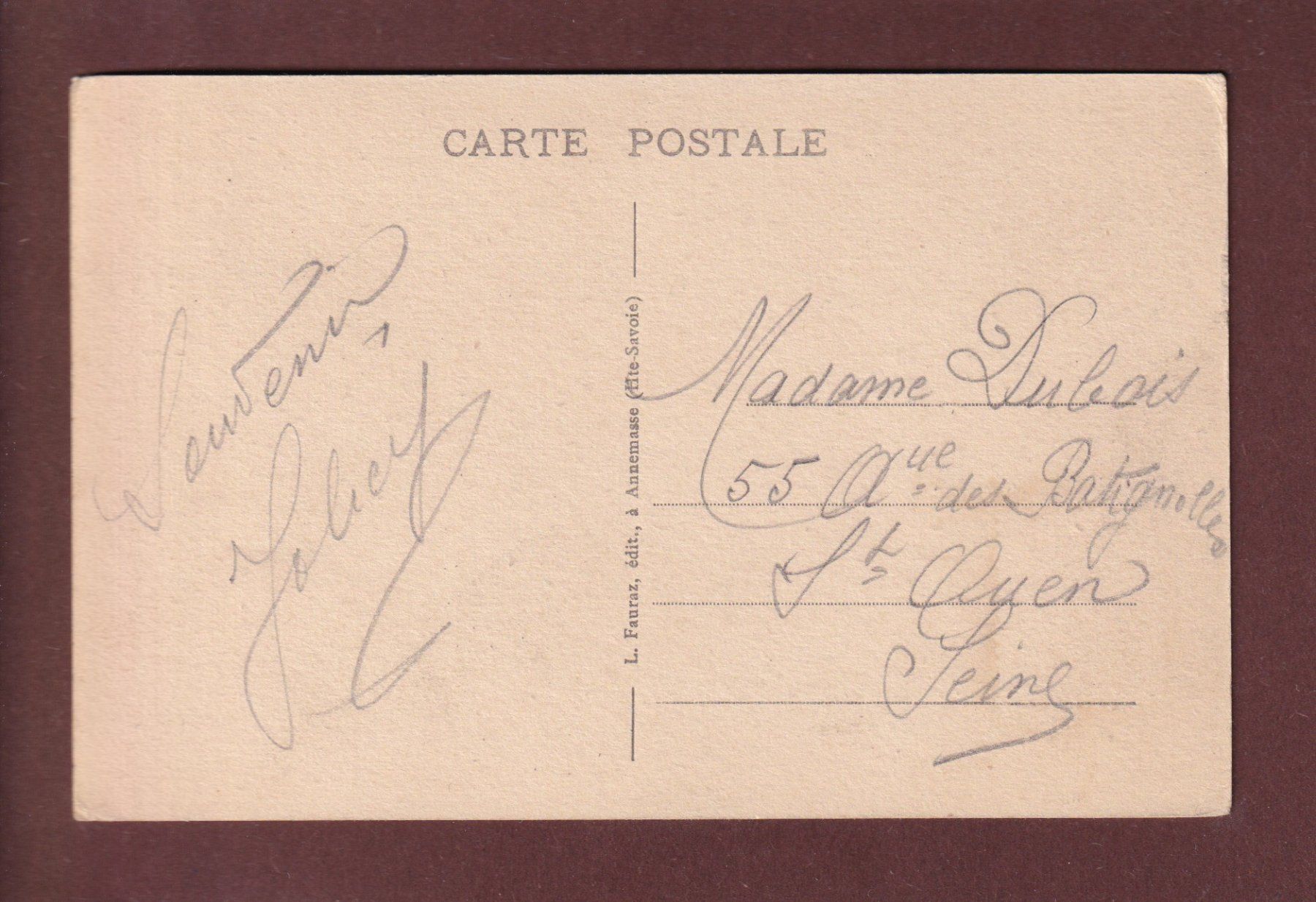 Cartoline postali: GENEVE - Quai Wilson - 1926 – Usato da Pully venduto da nicecards 1