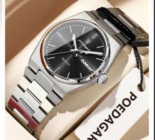 Montre Poedagar Élégante, Quartz, Acier Inoxydable,