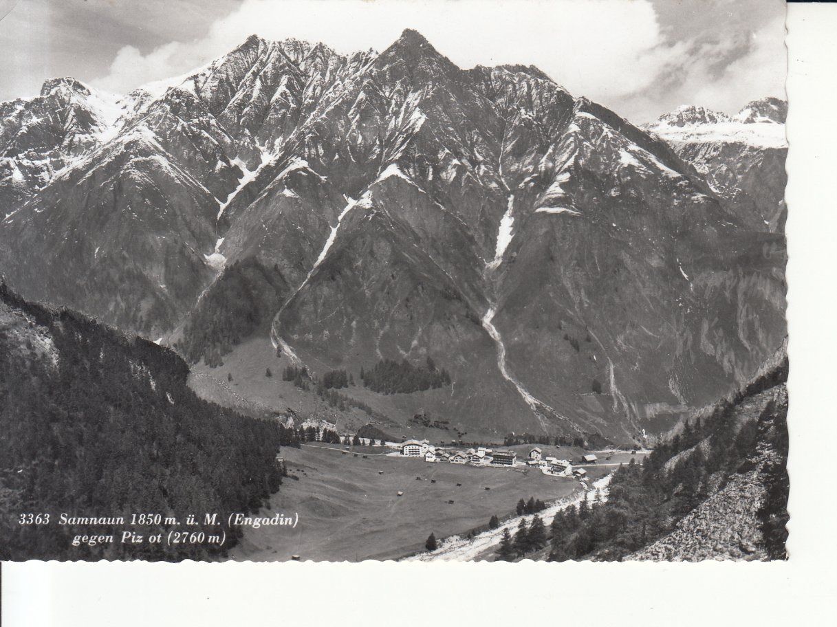 Cartoline postali: Samnaun ca. 1950 – Usato da Bürglen TG venduto da StampGraf