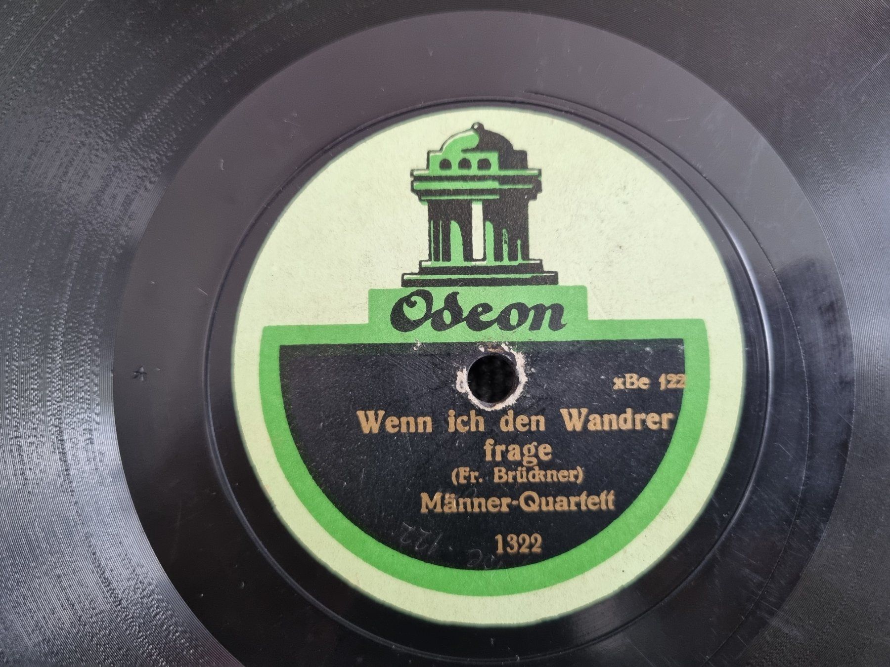 Dischi in vinile: Schellackplatte Odeon Ø 25, Am Brunnen..., Männer-Quartett, – Usato da Lenzburg venduto da freedomky 1