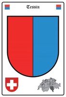 Blechschild-WAPPEN TESSIN