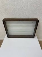 Sammlervitrine aus Holz mit Glass