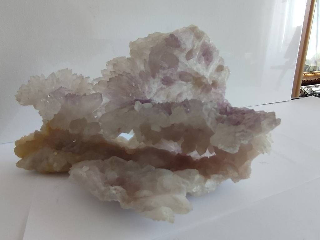 Minerali & Pietre curative: Amethyst-Bergkristallblüten mit Citrin – Usato da Arnegg venduto da Philips3