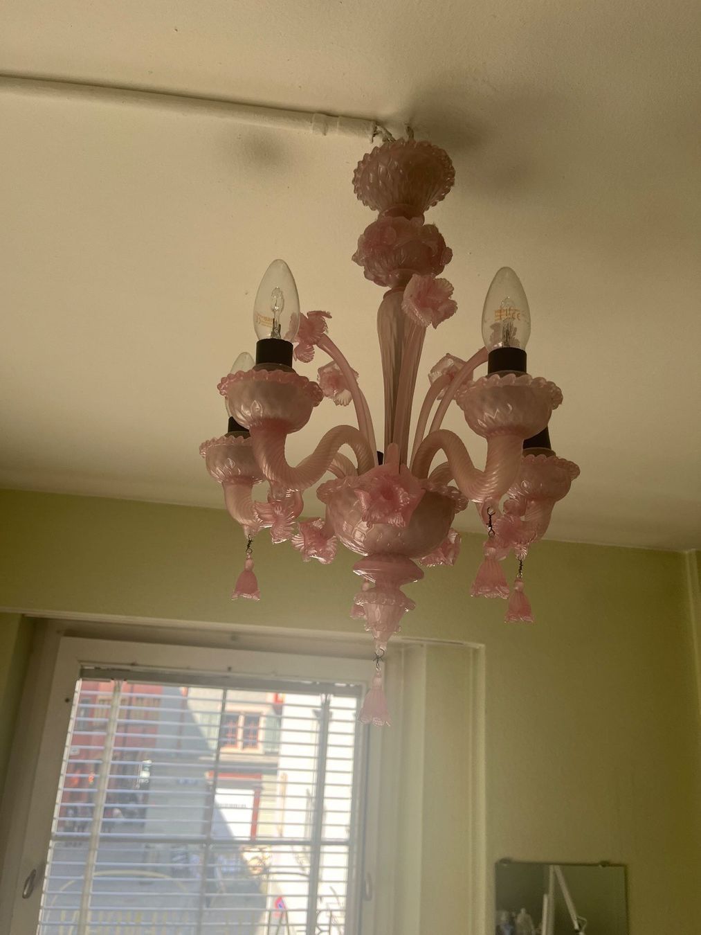 Lampadari & plafoniere: Murano 5x zartrosane Original Leuchter – Usato da zürich venduto da min_mh2q 1