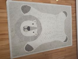 Kinderzimmer Teppich mit Löwenmotiv