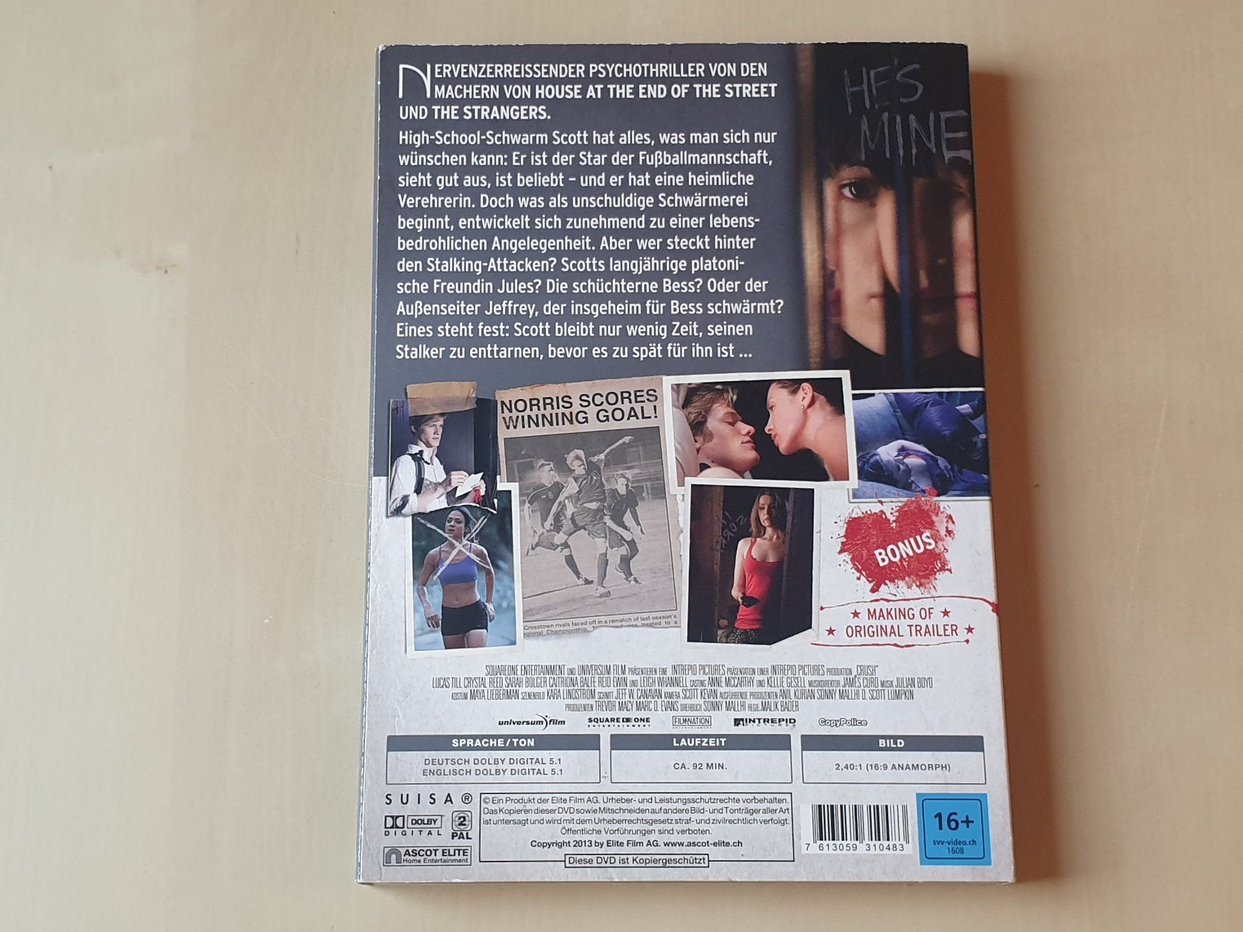Alle DVDs: Crush gefährliches Verlangen – Gebraucht aus Stansstad von collectorsshop 1