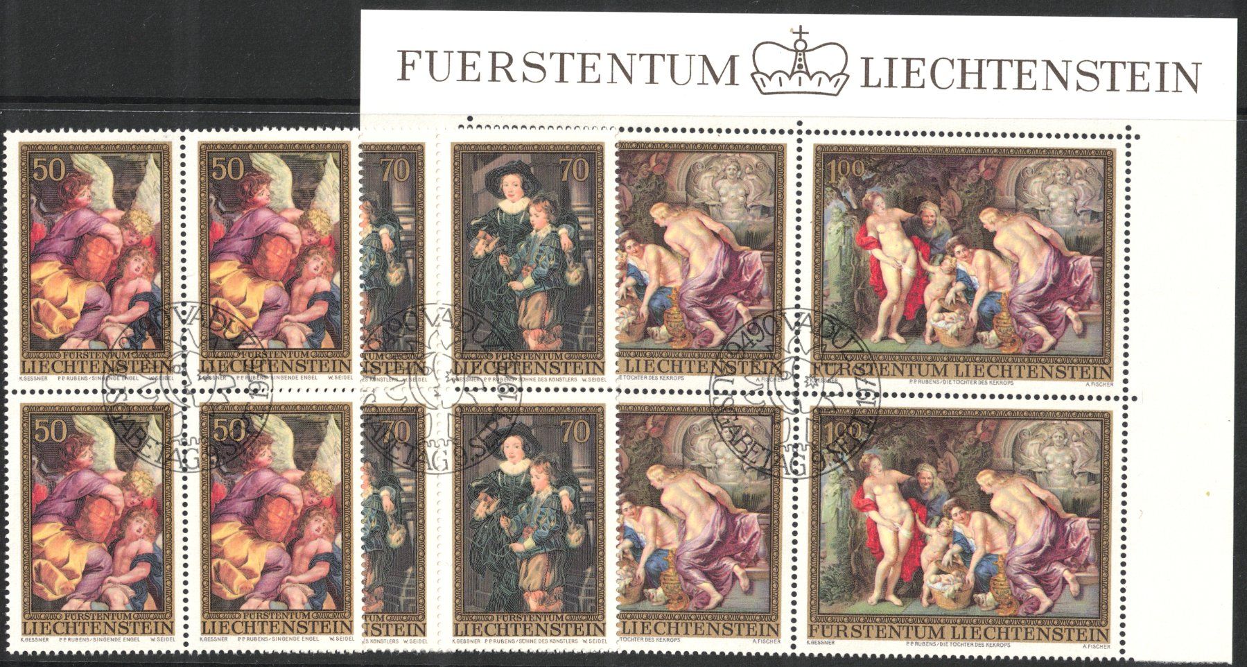 Tutti i francobolli: 1976    Satz   4 - Block  Liechtenstein       postfrisch – Nuovo (secondo la descrizione) da Mellingen venduto da Ginger 2
