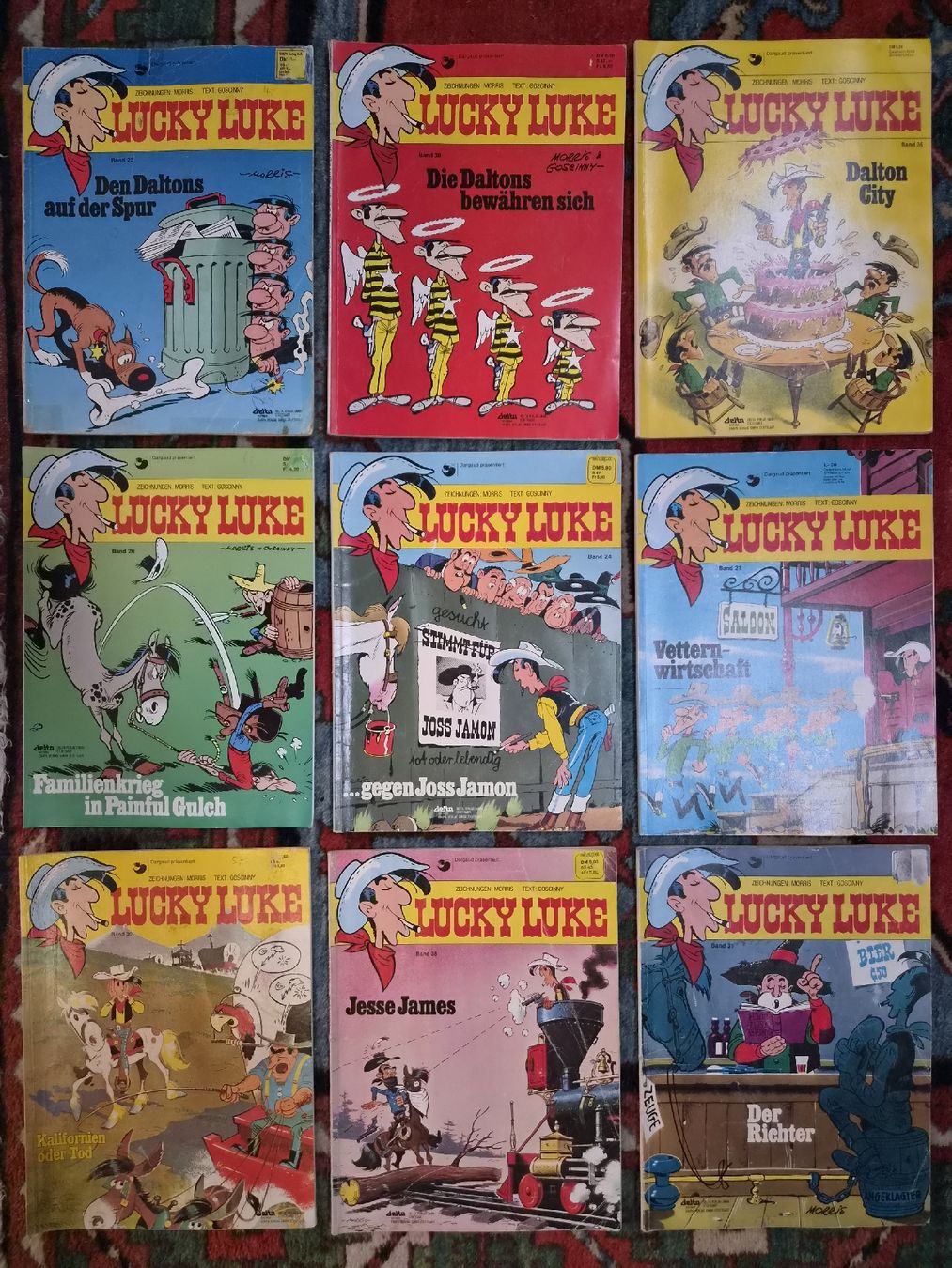 BD: 9 Lucky Luke, Comics – D'occasion à Moosseedorf par wau69