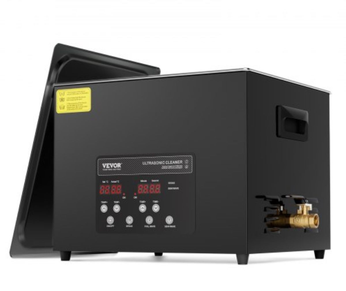 15-Liter-Ultraschallreiniger – Edelstahl 304, Mit Korb, 40 KHz, Heizbar Bis 80 °C – Von CREWORKS – Modell JX-060S