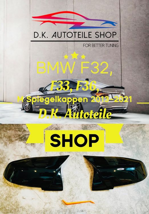 BMW F32, F33, F36, M Spiegelkappen Schwarz Bj 2013-2021
