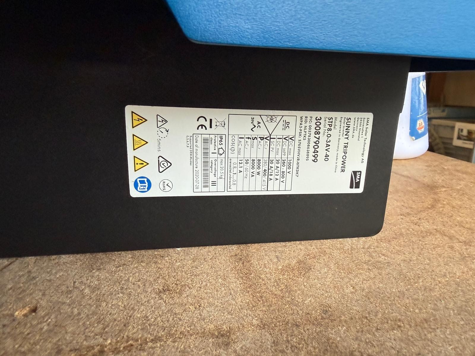 Inverter: Wechselrichter Sunny Tripower 8.0. – Usato da Hüttwilen venduto da Meyer2 2