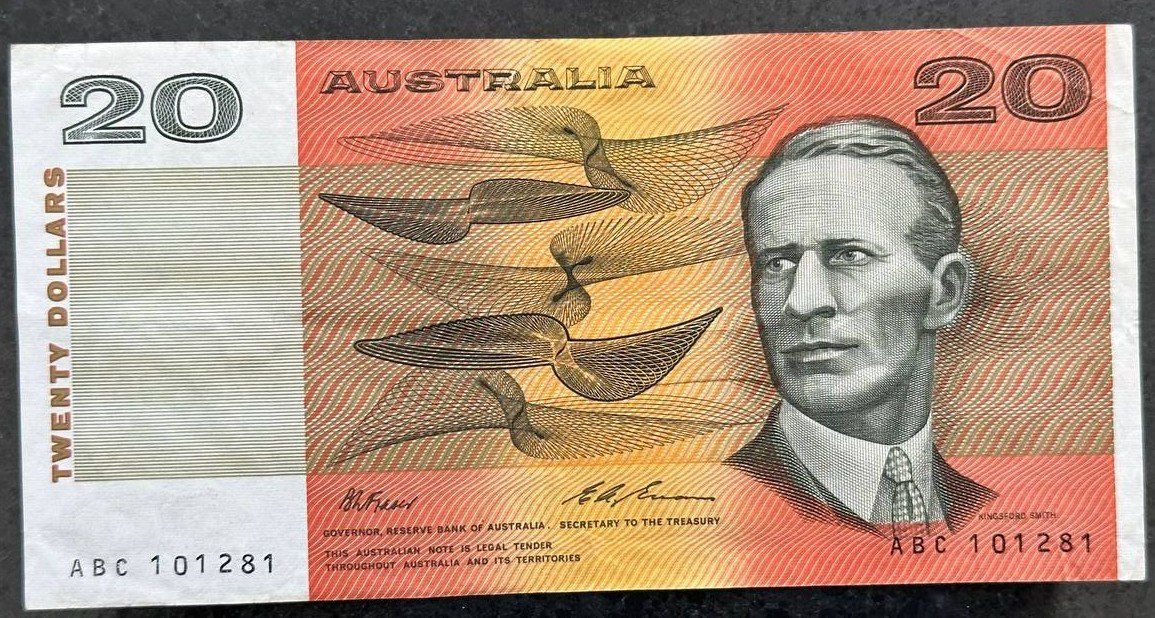 Banconote: Australien 20 Dollar Note, Selten, Top Zustand! – Usato da Beringen venduto da Mantafisch1
