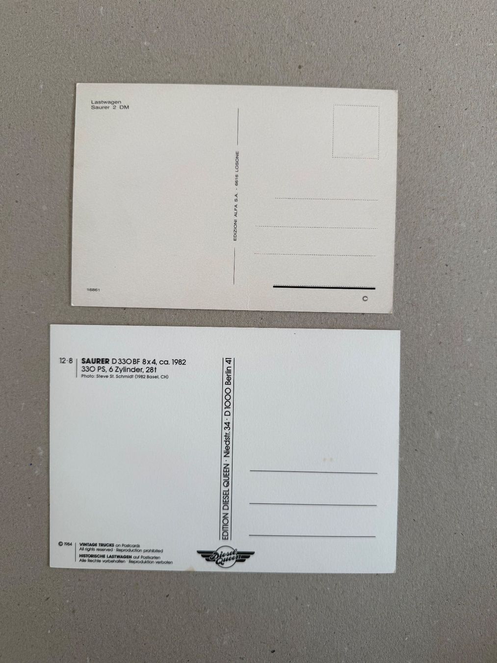 Cartoline postali: 2x SAURER Postkarten Ansichtskarten Armee & Zivil – Usato da Stans venduto da Huonder66 1