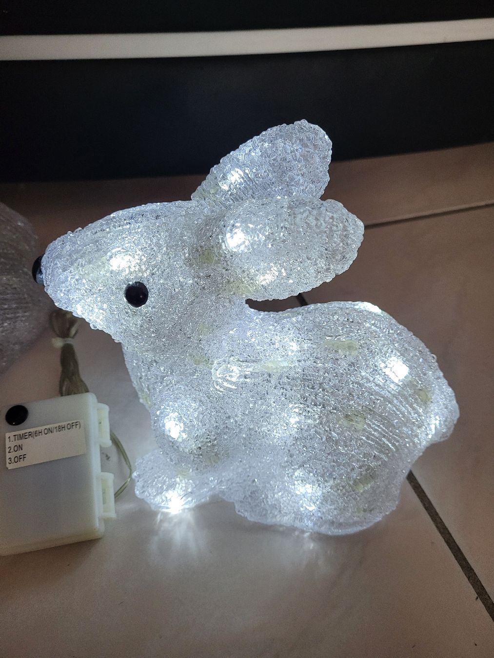 Alle Dekorationen: LED Osterhase mit Timer Dekofigur beleuchtet weiss – Gebraucht aus Riniken von Daisy91
