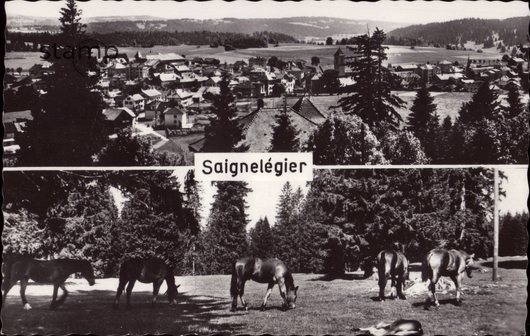 Cartoline postali: AK Saignelégier – Usato da Eggersriet venduto da stamp303