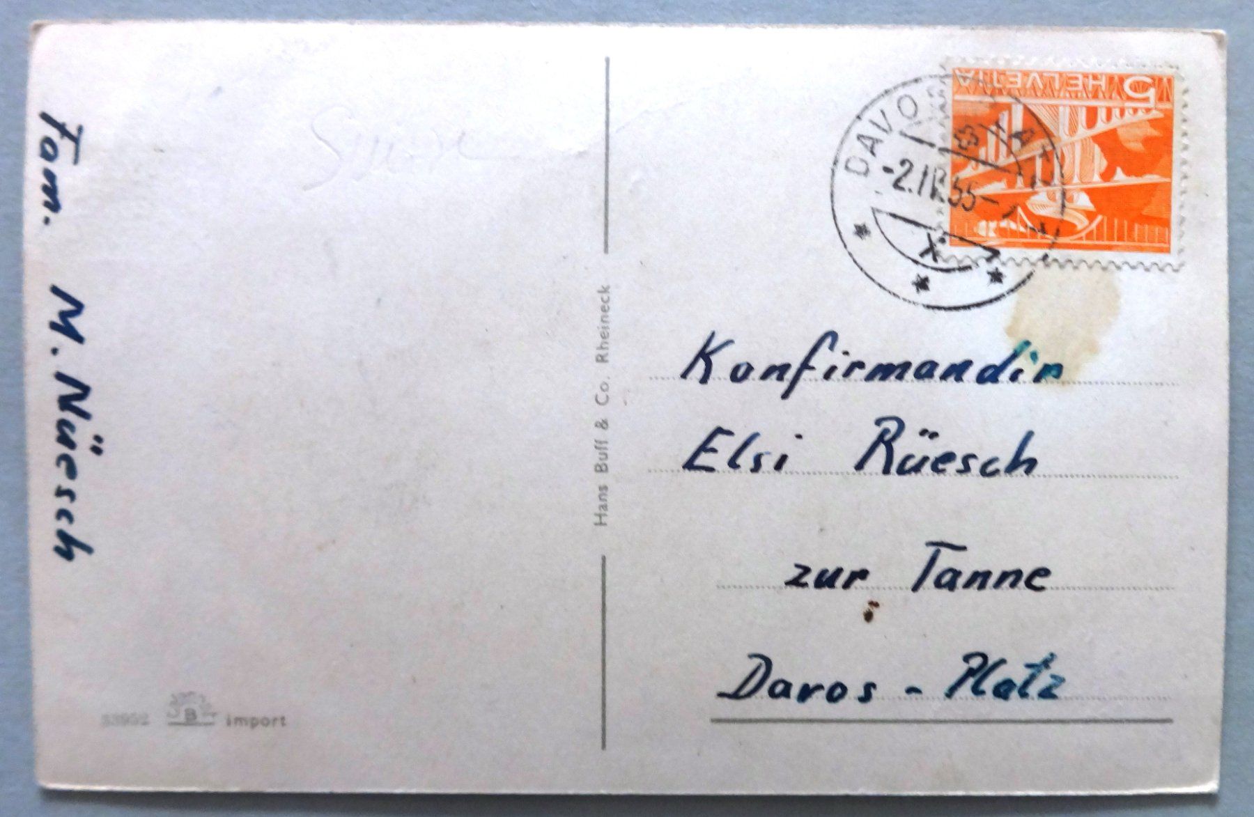 Cartes postales: Zur Konfirmation, herzliche Segenswünsche – Défectueux à Fétigny par Billy2miny 1