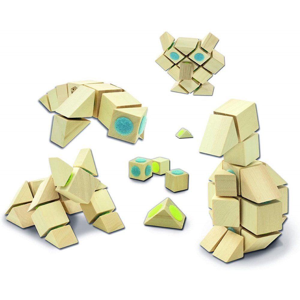 Giochi: Blocs de construction en bois, Velcro 3D flexibles-Universal – Nuovo e nell'imballaggio originale da Meyrin venduto da ChiaraMania 2