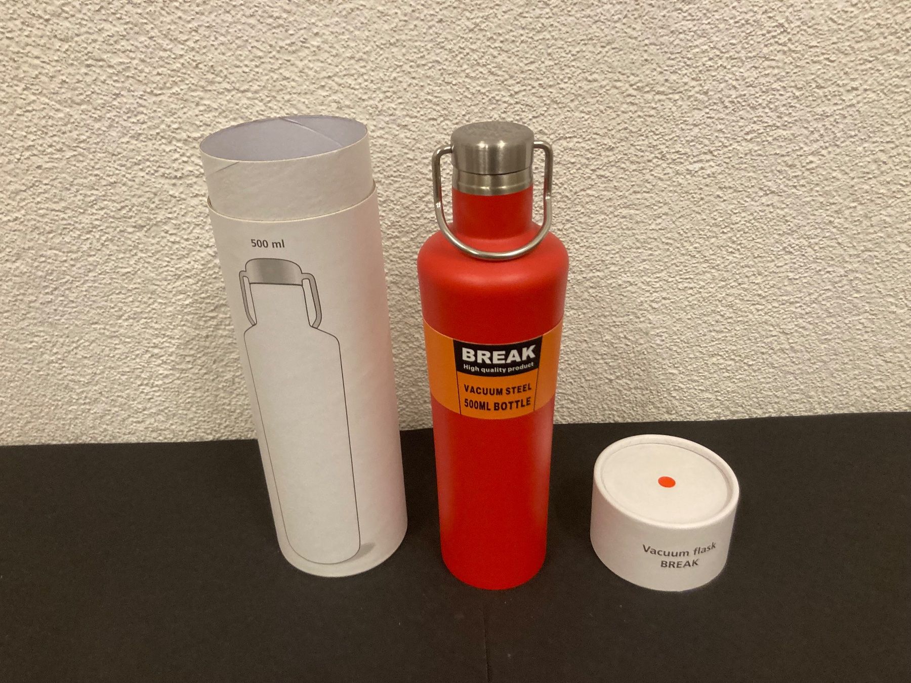 Trinkflaschen & Thermosflaschen: Thermosflasche Break, 500ml, rot, Neu – Neu und originalverpackt aus Neuenhof von jorogo