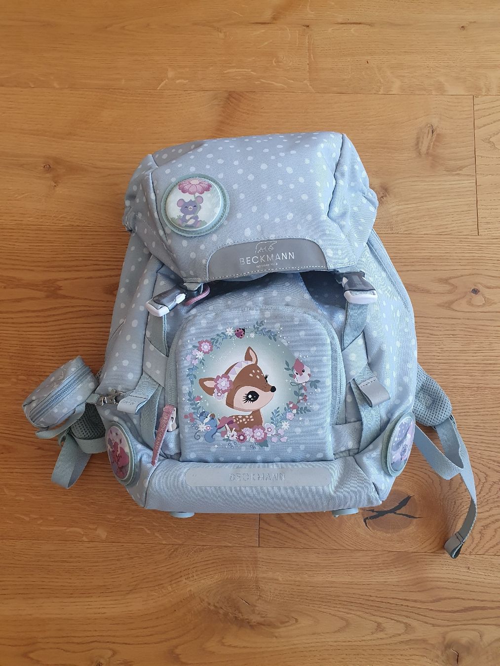 Borse & Zaini: Beckmann Rucksack Forest Deer Dusty Mint – Usato da Bärau venduto da bema04
