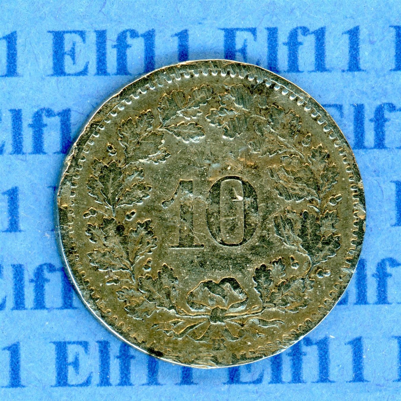 Tutti le monete: CHF___0.10 1850 -ss 10 Rappen – Usato da Widnau venduto da Elf11 1