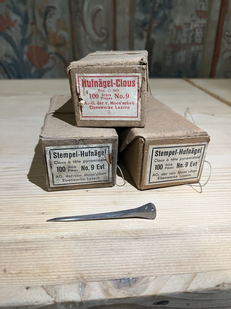Schweizer Armee Tutti gli attrezzi: 30 Pack Hufnägel 7cm lang der Schweizer Armee – Usato da Ottikon venduto da san_w99n