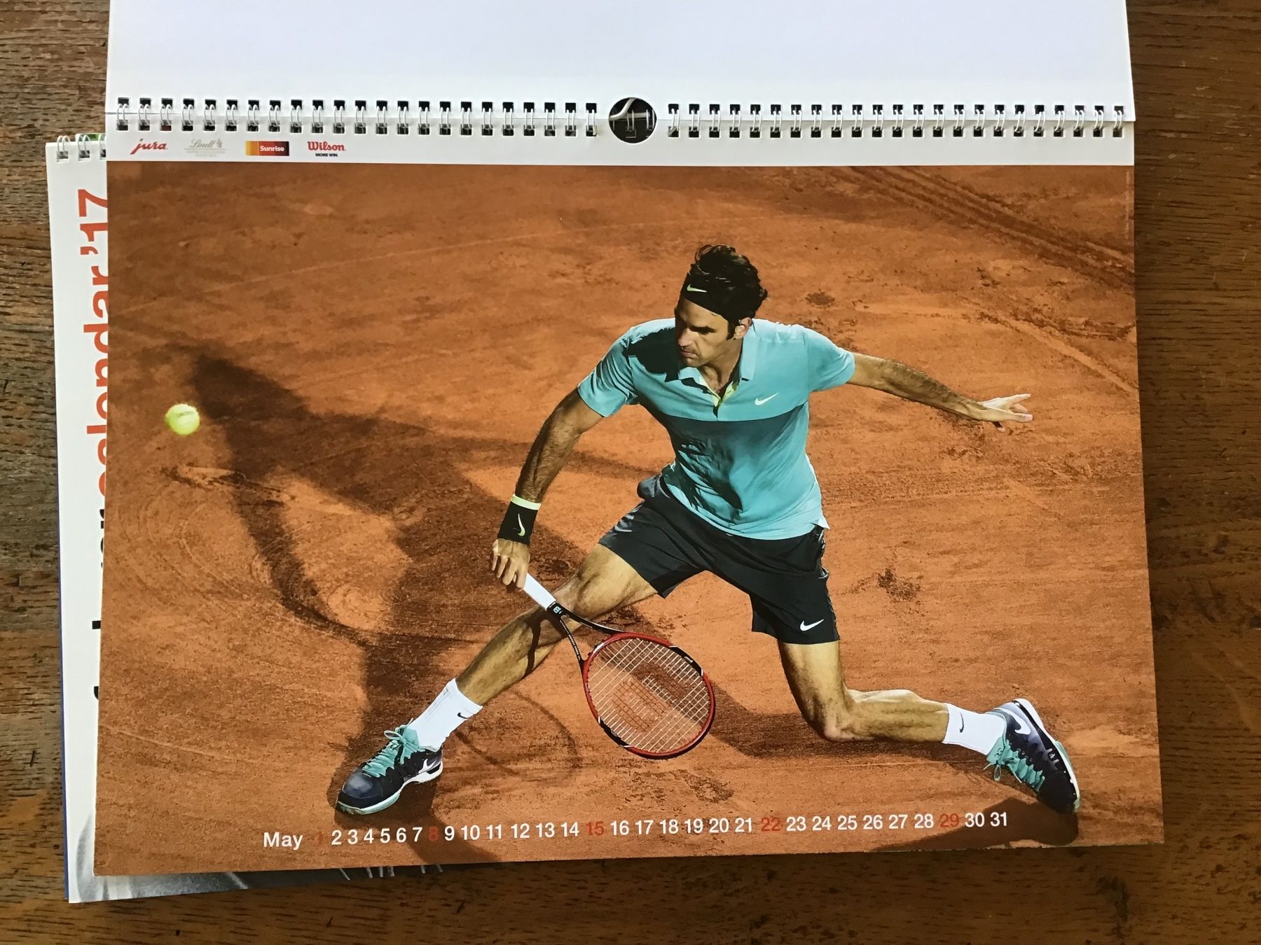 Calendari: Calendrier officiel Roger Federer 2016 – Usato da Fully venduto da Ruby97 2