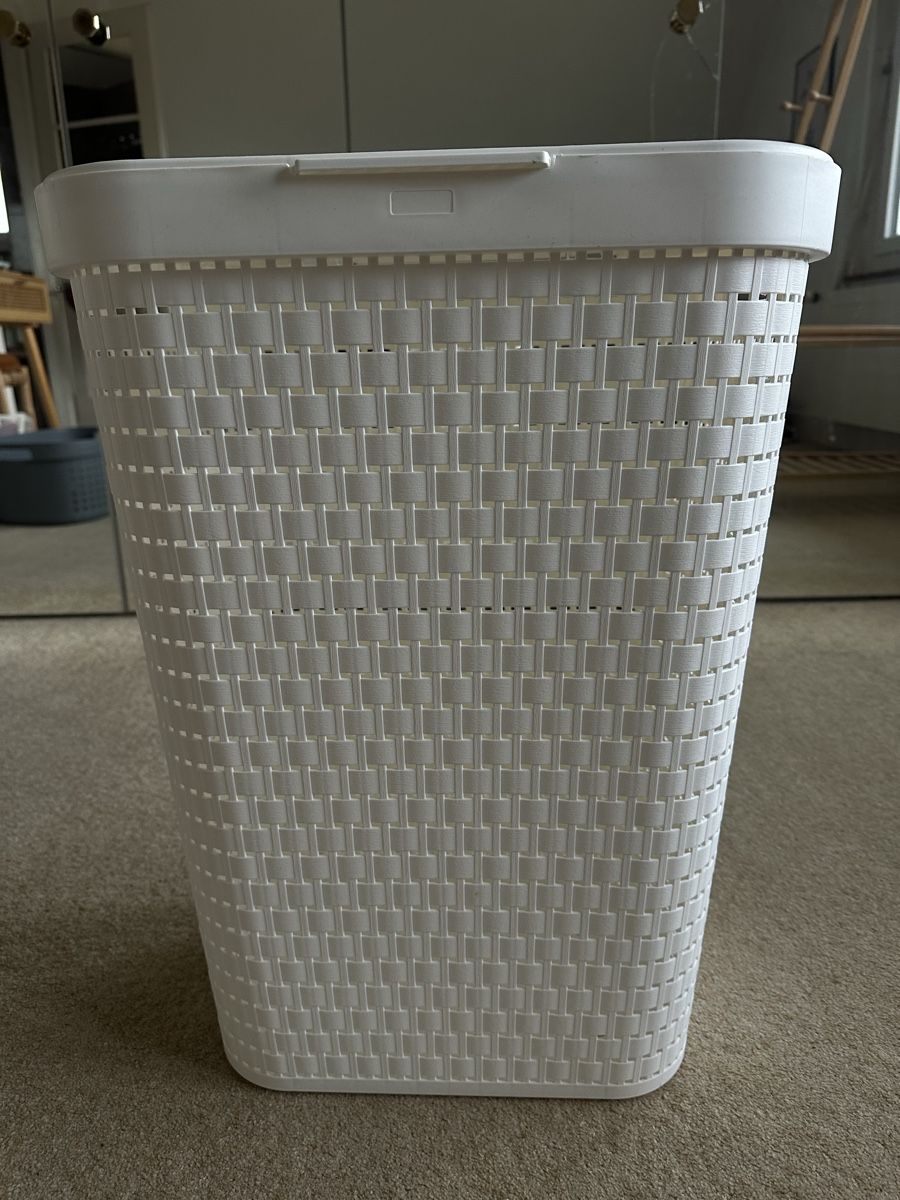 Cesti per biancheria: Laundry basket, white plastic, good condition – Nuovo (secondo la descrizione) da Blonay venduto da sae_6sgw 1