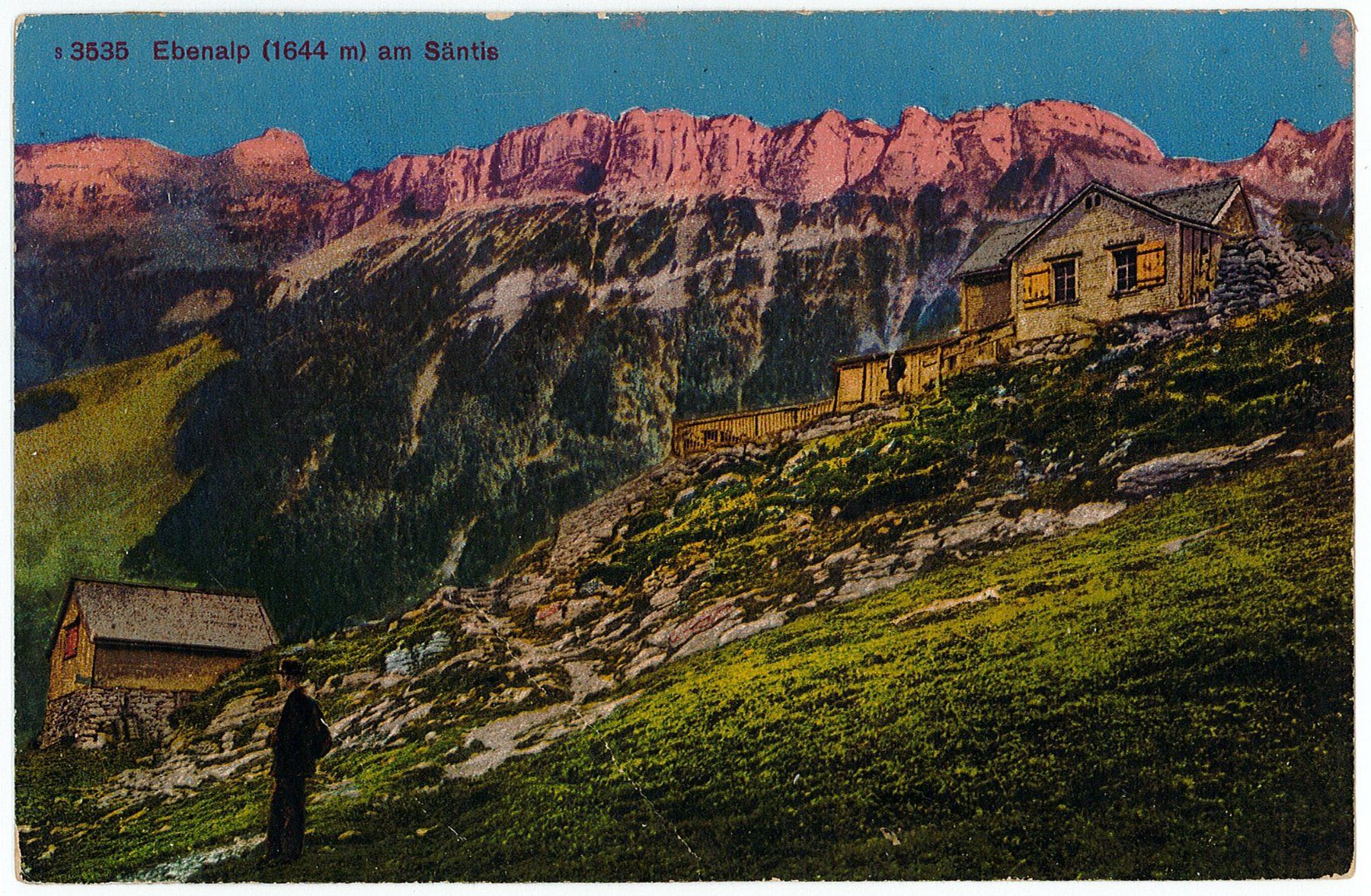 Cartoline postali: AI 38 EBENALP am SÄNTIS – Difettoso da Fribourg venduto da philafri