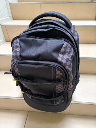 Snatch Schulrucksack – Ergonomisch, Schwarz/Grau
