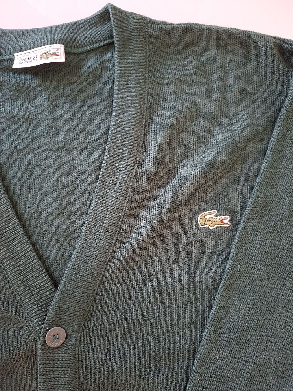 Lacoste Maglioni & Felpe: Cardigan Lacoste vert vintage, Taille 4, – Usato da Renens VD venduto da ser_j2fn 2