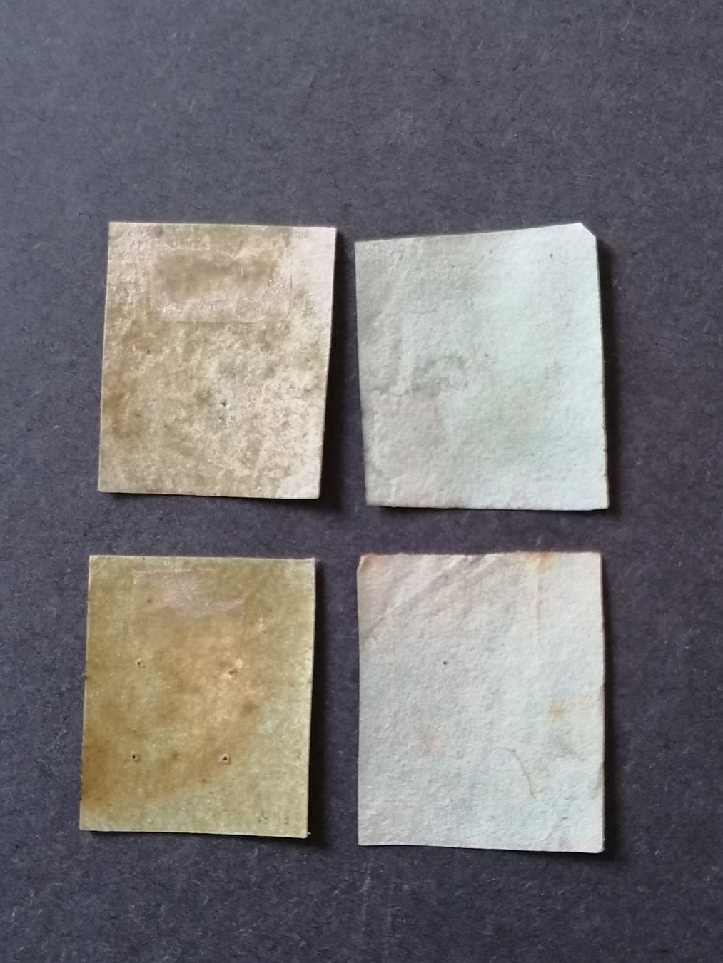 Alle Briefmarken: 4mal One Penny red 1841  – Gebraucht aus Happerswil von tschergi 1