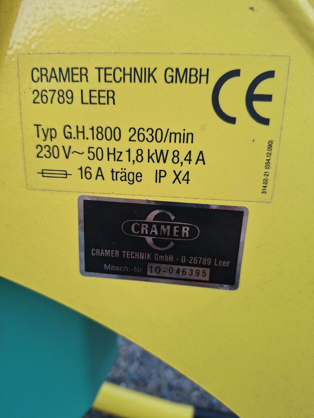 Häcksler: Gartenhäxler Cramer Summertime 1800 – Gebraucht aus Niederuzwil von peter. 6
